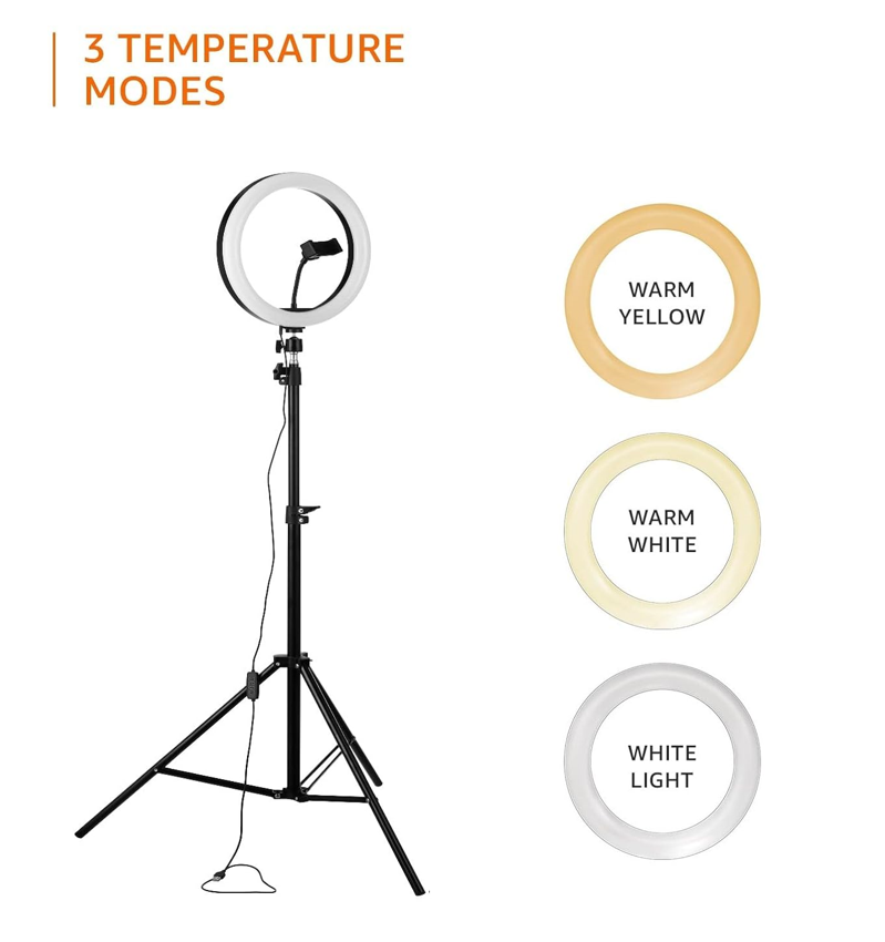 Basics LED Ring Light (12-inch) with Tripod Stand 2