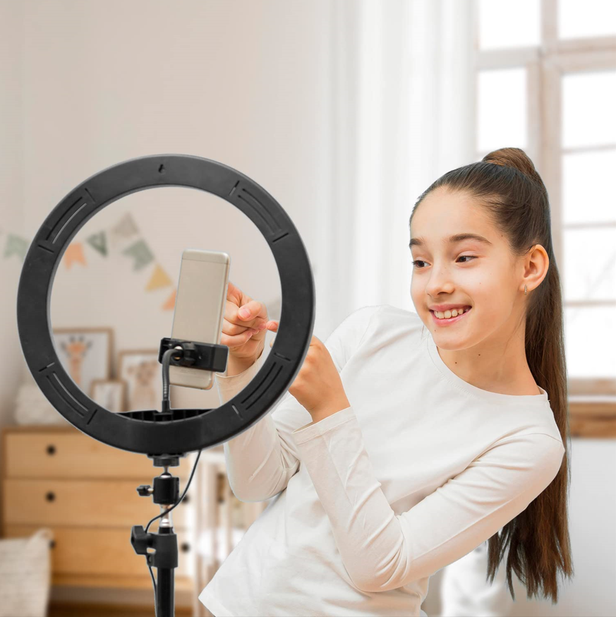 Basics LED Ring Light (12-inch) with Tripod Stand 5