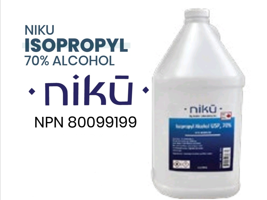 Andre Labs Niku 70% Isopropyl Alcohol Gallon 1