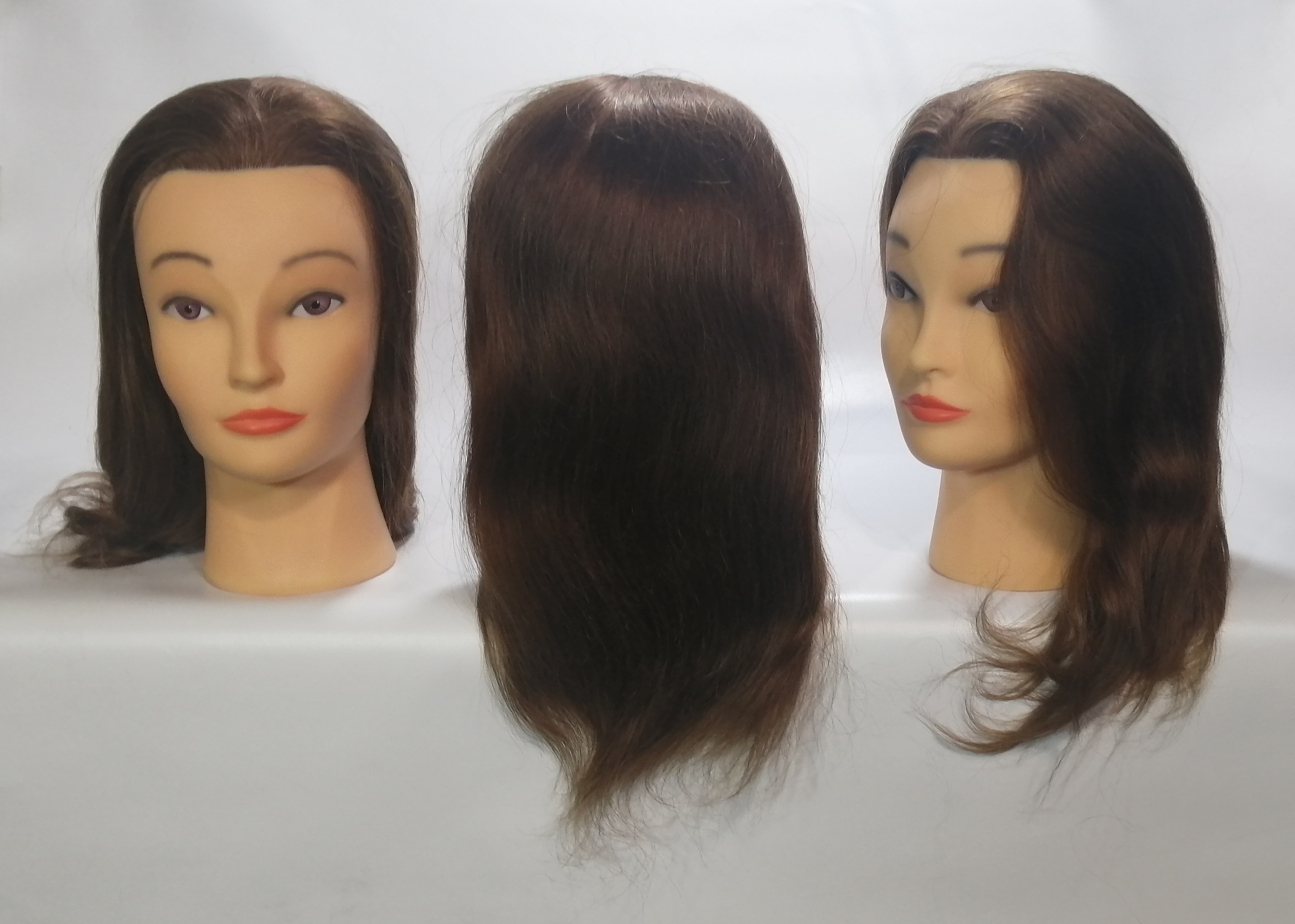 14" Mannequin Human Hair 1